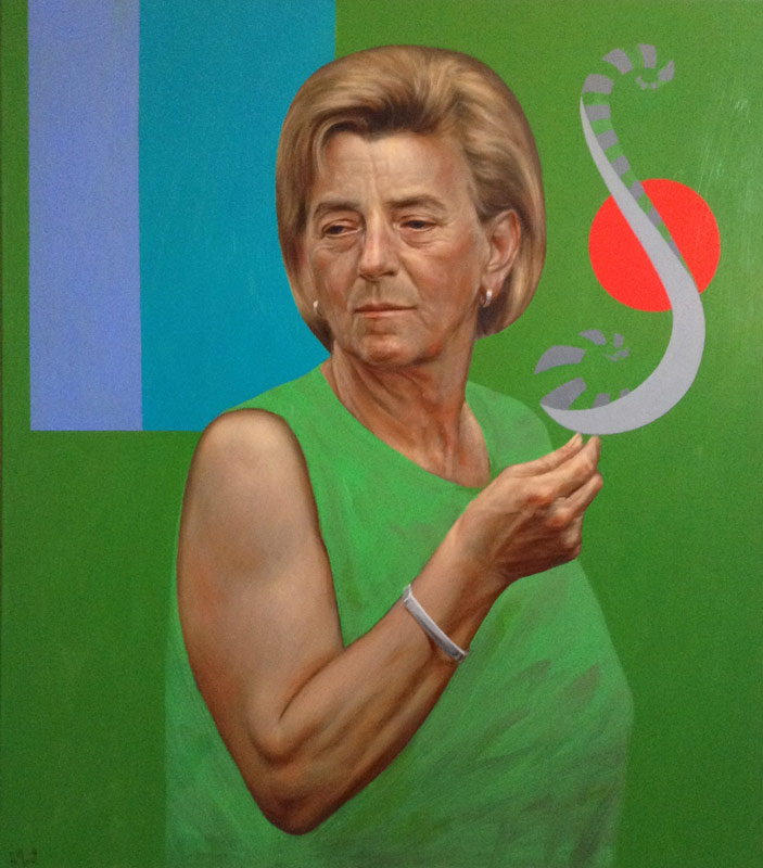 Dame grün