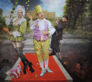 Wohlstand Öl/Lw, 155 x 180 cm